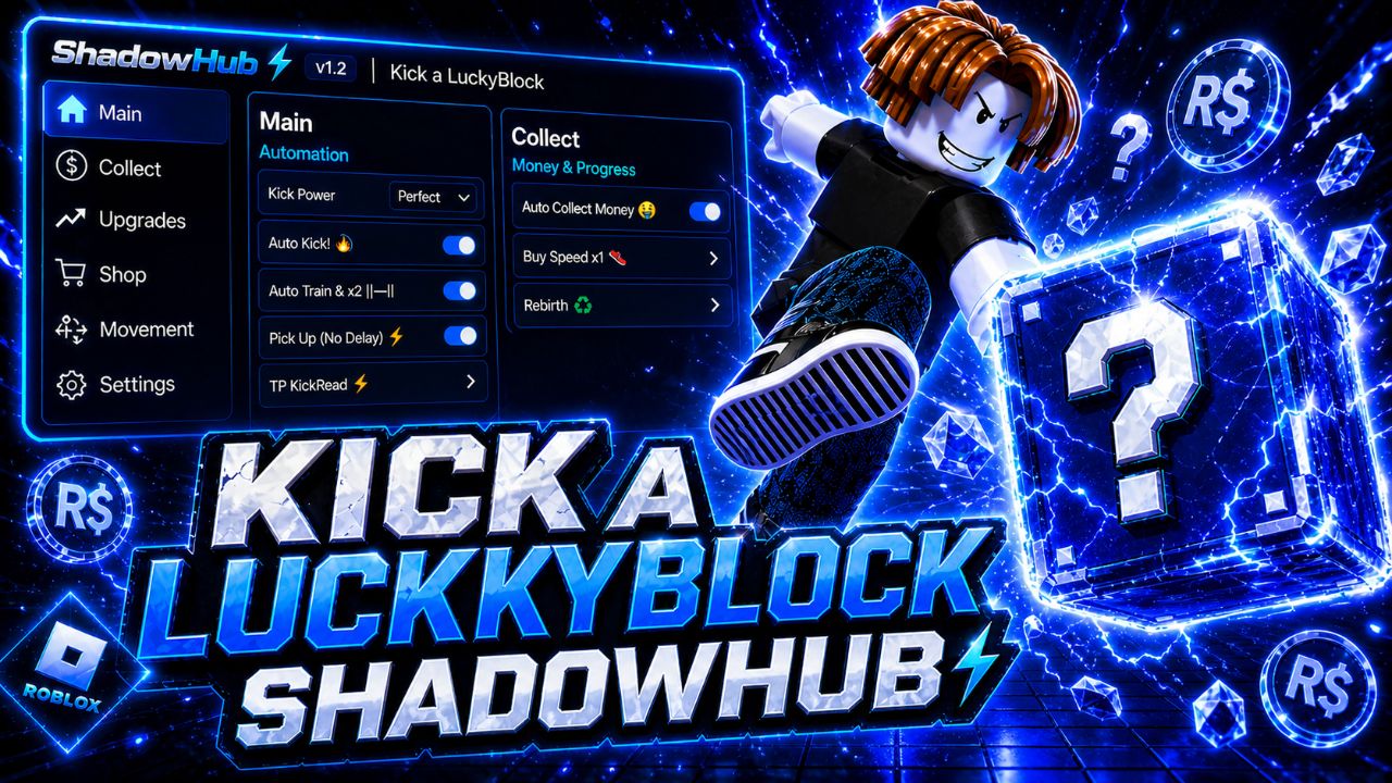 🐞Kick A Lucky Block | Auto Farm, Auto Click🐞