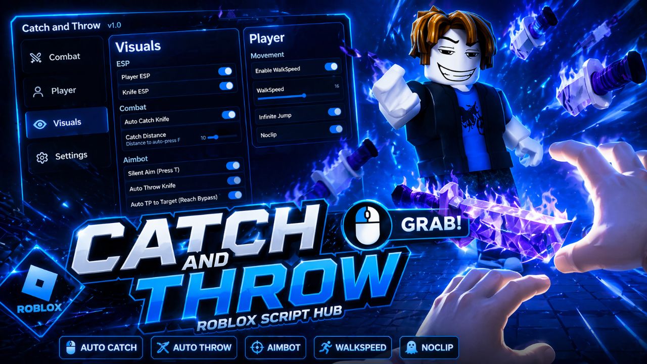 ⚡Catch and Throw: OP Auto-Catch & Silent Aim