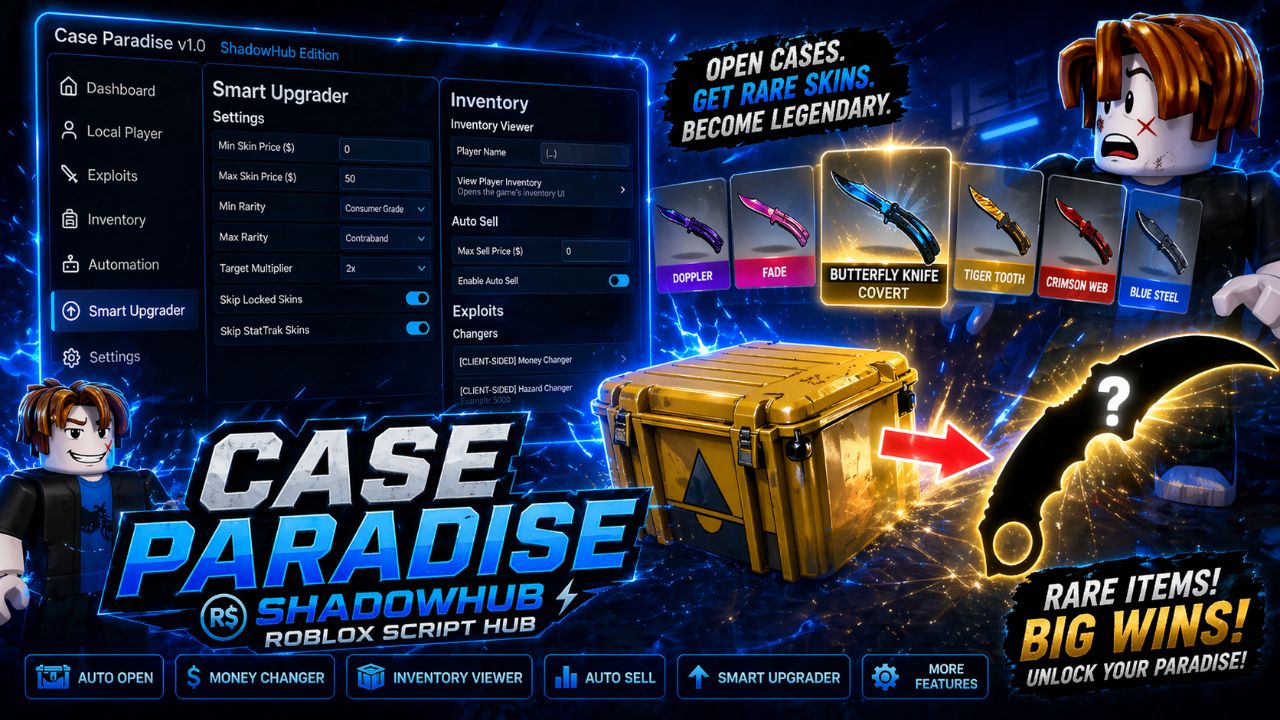 📦 Case Paradise Auto Opener & Inventory Farm